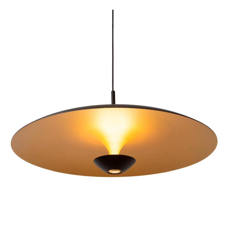 Lucide Premium KENNETH - Pendant light - Ø 60 cm - LED Dim. - 1x16W 2700K - Black